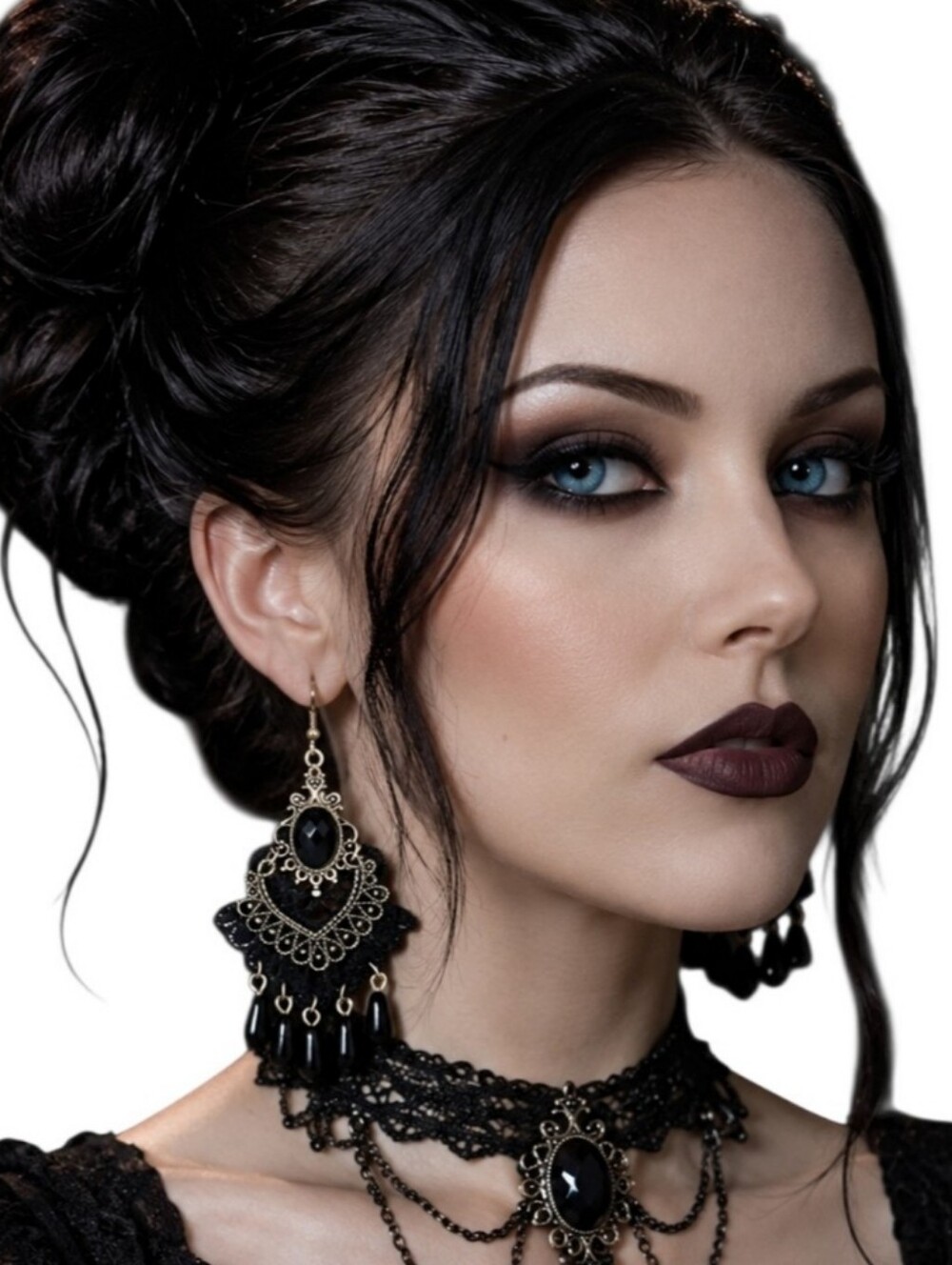 Handmade Gorgeous Gothic Earrings - Picture 2 of 7
